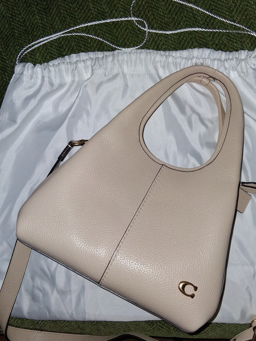 Coach Lana 23 Chalk Color Crossbody/top Handle Soft Leather Bag